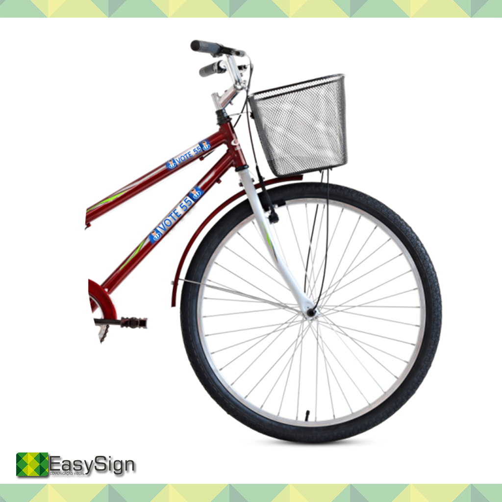 Adesivo Eleitoral Para Bicicletas 11 2673 8450 Impress o Digital