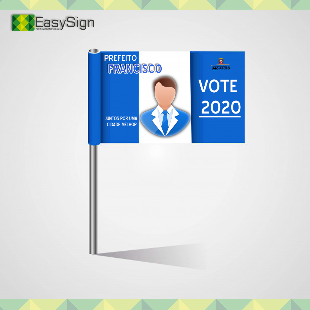 Bandeiras de Partidos Políticos - Impressão Digital SP